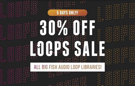 Big fish audio sale  The savings run through August 14th, 2020